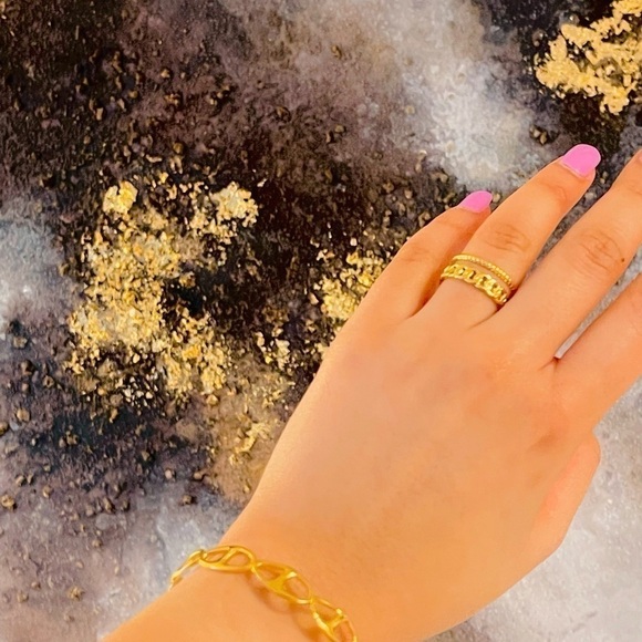 WATERPROOF 18K Gold plated Ring - Picture 2 of 2